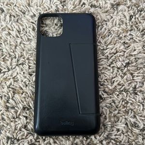 Bellroy iPhone 11 Pro Max 3-card phone case in black leather